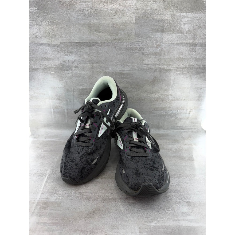 Brooks Adrenaline GTS 23 Women Running Shoes Grey Purple 1203811B072 Size 8.5